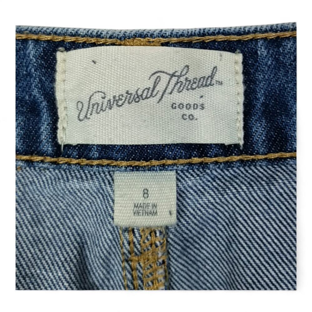 UNIVERSAL THREAD GOODS INC. Denim Skirt Maxi High Slit Back Cotton/Lyocell  - 8 - Picture 4 of 10